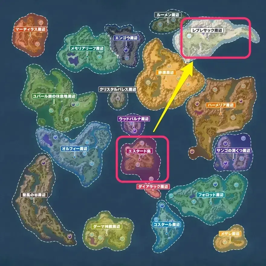 レブレサック場所