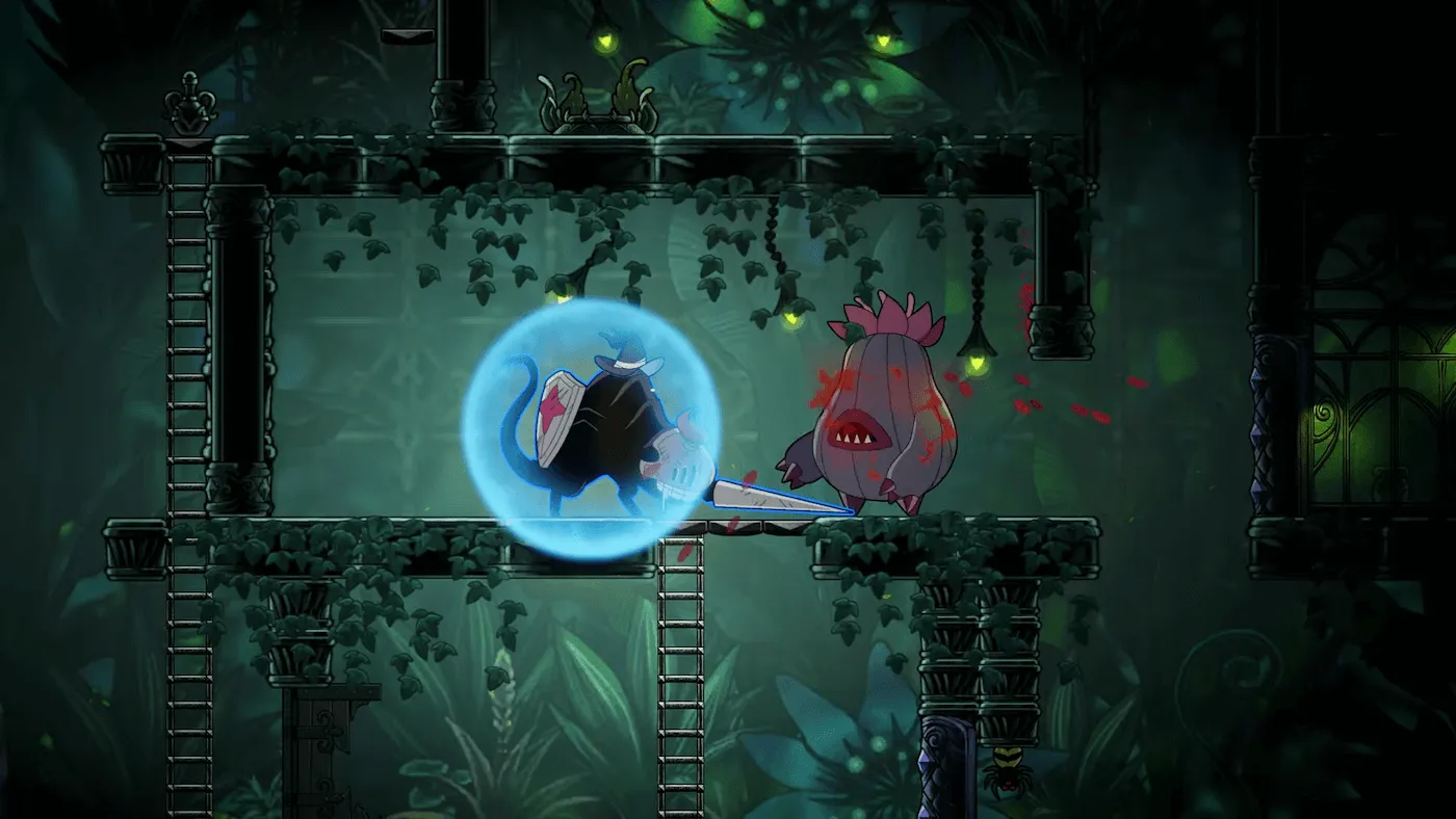 敵のアクション