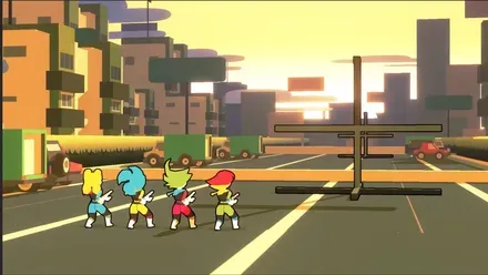 4人の四つ子を同時操作する新感覚STG