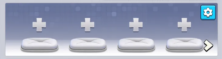 空き枠をタップして展示の設定画面を開けるよう変更