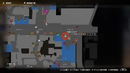 マコミーナのマップ