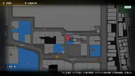 KissShotBilliards&Barマップ