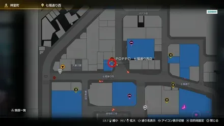 POPPO七福通り西店のマップ