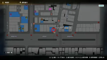 POPPO昭和通り店のマップ