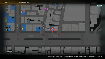 ル・マルシェのマップ