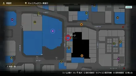 ダーツのマップ