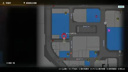 マッハボウルのマップ