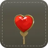 アンテナ：ハート（レッド）