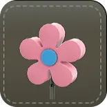 アンテナ：フラワー（ピンク）