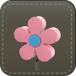 アンテナ：フラワー（ピンク）画像