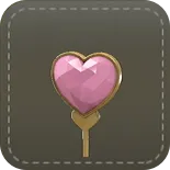 アンテナ：ハート（ピンク）