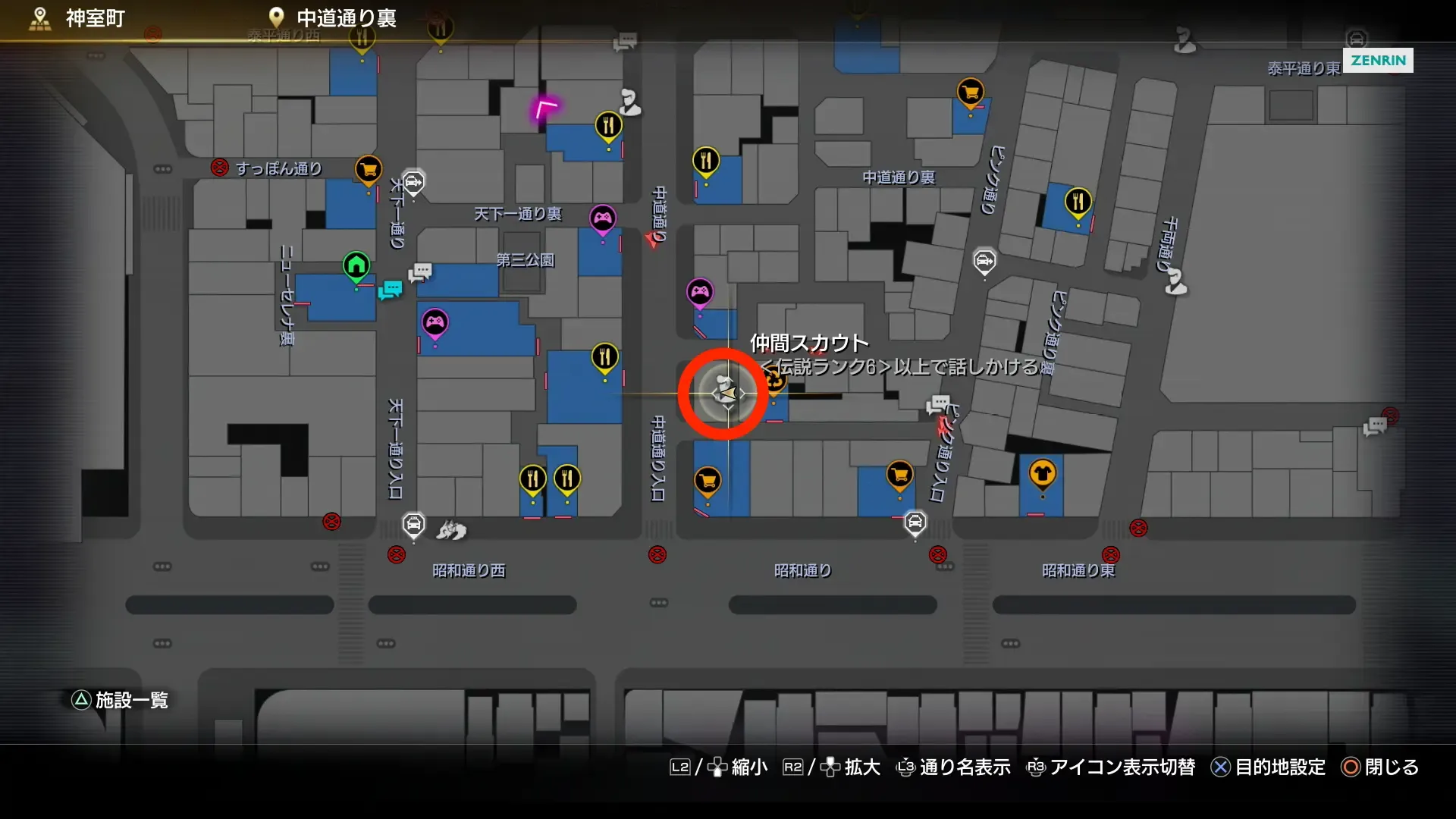 スケバンシスターズ妹ユカのマップ