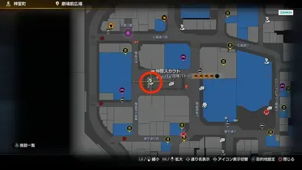 路地裏の伝説ガーベラのマップ