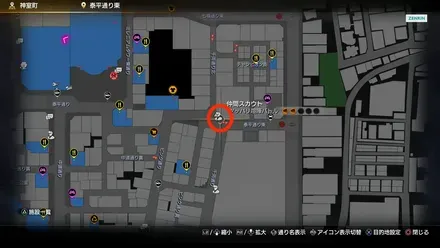 極悪レスラーカサブランカのマップ