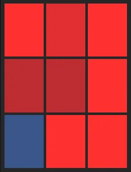 吉川尚輝（1st）のホット・コールドゾーン画像