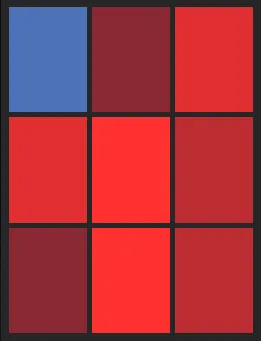 塩見泰隆（1st）のホット・コールドゾーン画像