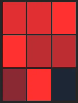 西川龍馬（1st）のホット・コールドゾーン画像