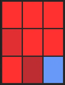 堂林翔太（1st）のホット・コールドゾーン画像