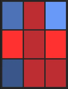 中村晃（1st）のホット・コールドゾーン画像