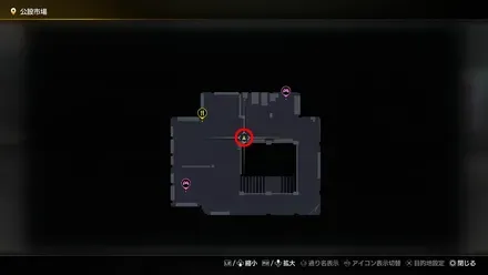 チュラちゃんの置物のマップ