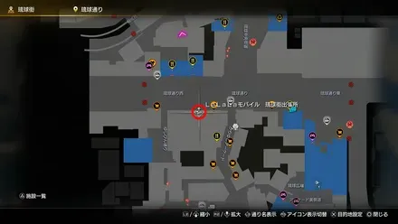 LaLaLaモバイルのマップ