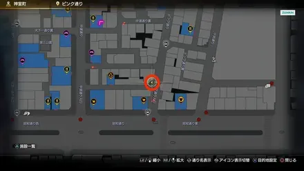 占い師ナンバラのマップ