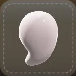 ストラップ：勾玉（ホワイト）