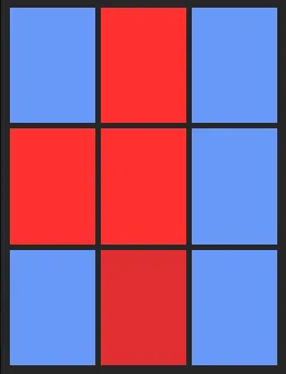 西川史礁（VS）のホット・コールドゾーン画像