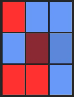 西川龍馬（VS）のホット・コールドゾーン画像