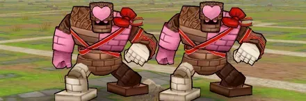 チョコゴーレムの群れ