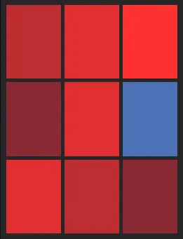 万波中正25（SAMURAI）のホット・コールドゾーン画像