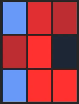 若月健矢25（SAMURAI）のホット・コールドゾーン画像