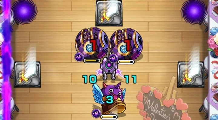 加速ザコと剣パネルを利用