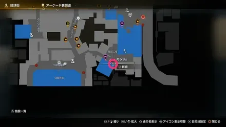 琉球街のカジノの場所1