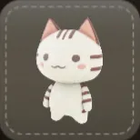 ストラップ：ちいねこ（あめしょ）