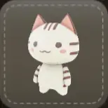 ストラップ：ちいねこ（あめしょ）画像