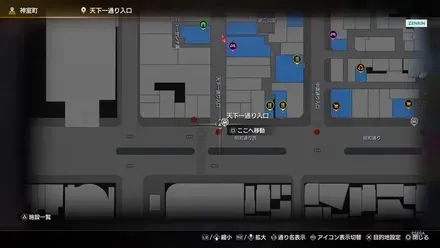 天下一ゲートのマップ