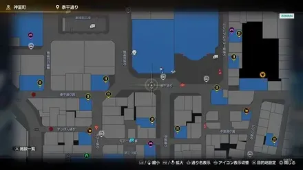 神室シアターのマップ