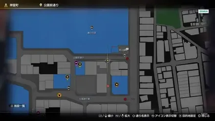 コスチュームパブ クララのマップ