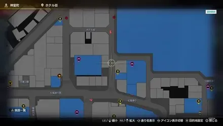 蕎麦「錦」ホテル街店のマップ