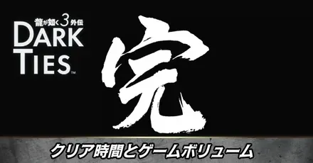 クリア時間とゲームボリューム