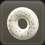 ストラップ：ドーナツ（クリーム）