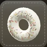 ストラップ：ドーナツ（クリーム）画像