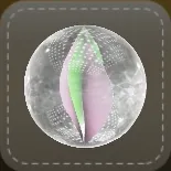 ストラップ：クリスタルボール（グリーン）