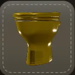 ストラップ：金の大便器