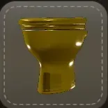 ストラップ：金の大便器画像