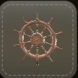 ストラップ：舵輪（ブロンズ）画像