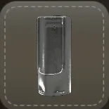 ストラップ：銀の小便器