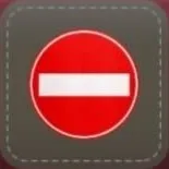 シール：標識（車両進入禁止）