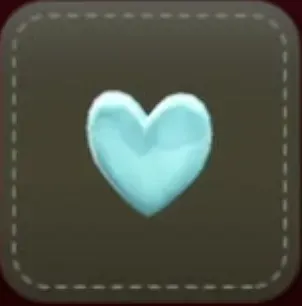 立体シール：ハート（スカイブルー）画像